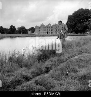 Le Marquis de Bath vu ici à Longleat house. Janvier 1961 Banque D'Images