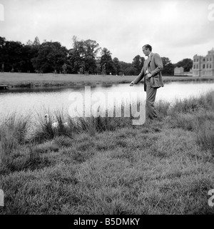 Le Marquis de Bath vu ici à Longleat house. Janvier 1961 Banque D'Images