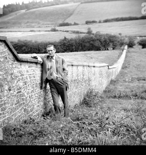 Le Marquis de Bath vu ici à Longleat house. Janvier 1961 Banque D'Images