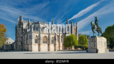 Le Portugal, Estremadura district, Costa da Prata, Batalha, Monastère de Santa Maria da Vitoria Banque D'Images