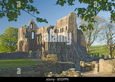 12e siècle l'abbaye de Dundrennan cistercienne, Dumfries et Galloway, Écosse Banque D'Images