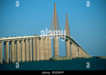 Sunshine Skyway, Tampa Bay, en Floride, la Côte du Golfe, Unnited États-Unis d'Amérique, Amérique du Nord Banque D'Images