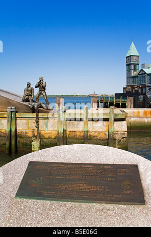 Les marins de la marine marchande américaine Memorial à Battery Park, Manhattan, New York City, New York, USA, Amérique du Nord Banque D'Images