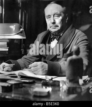 L'écrivain anglais Herbert George Wells, auteur de romans de science-fiction, y compris Time Machine, La Guerre des mondes et l'Homme Invisible;Février 1940 Banque D'Images