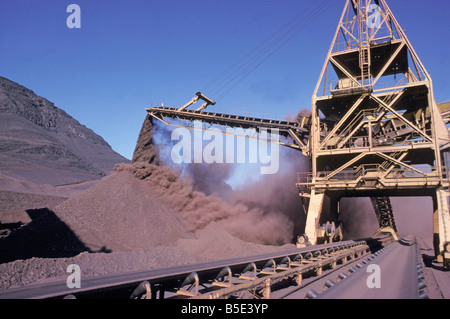 Mine de fer mauritanie Zouerate Zouérat Zoueratt est une ville du nord de la Mauritanie dans la région de Tiris Zemour Ville dan Banque D'Images