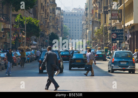 Scène de rue au Caire Egypte Banque D'Images