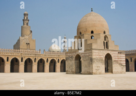 La mosquée Ibn Tulun au Caire Egpyt Banque D'Images