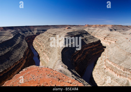 Recherche sur la Rivière San Juan, parc d'état de cygne, de l'Utah Banque D'Images