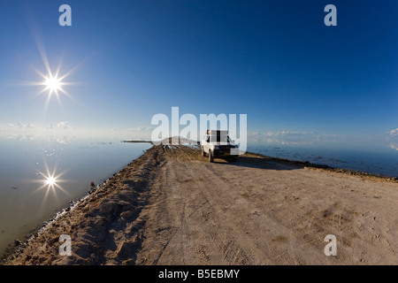 L'Afrique, la Namibie, Etosha National Park, location sur Lakeshore Banque D'Images