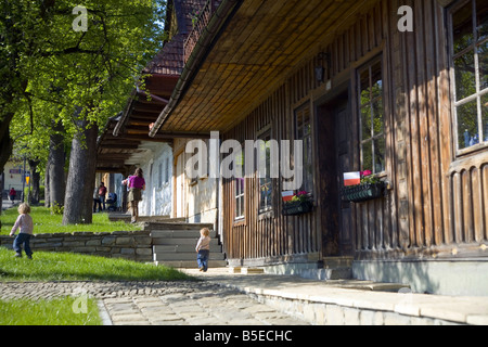 Un bâtiments antiques à Dębica Pologne Banque D'Images