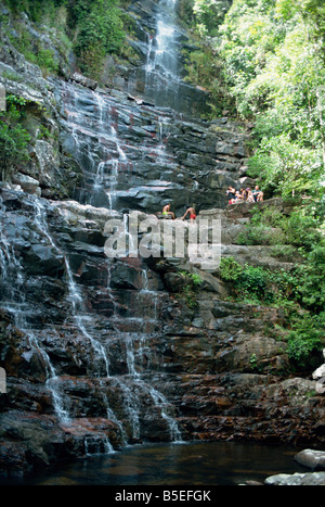 Kavak Indian village près de Angel Falls Venezuela Amérique du Sud Banque D'Images