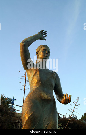 Monument à la femme de pêcheur, Lloret de Mar Banque D'Images