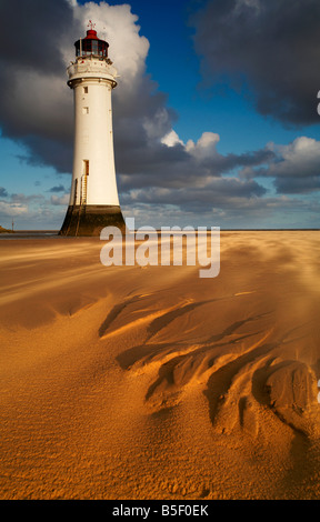 Perchaude Rock Lighthouse New Brighton Banque D'Images