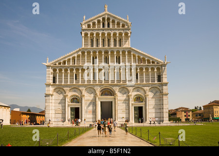 La cathédrale, la Piazza del Duomo, Pise, Toscane, Italie Banque D'Images