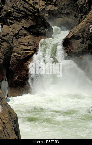 Roaring River Falls dans le Parc National Kings Canyon Banque D'Images