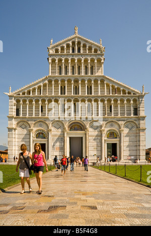 La cathédrale, la Piazza del Duomo, Pise, Toscane, Italie Banque D'Images