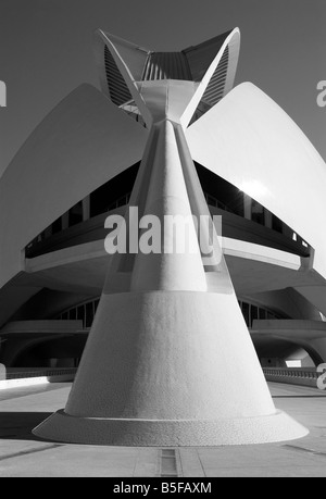 Palais des Arts la Cité des Arts et des Sciences Valencia Espagne Banque D'Images