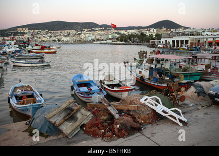 Le port de pêche de Kusadasi, Turquie Banque D'Images