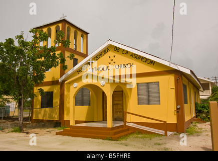 CAYE CAULKER BELIZE Nuestra Señora de la Asunción Église Catholique Banque D'Images