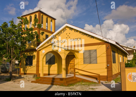 CAYE CAULKER BELIZE Nuestra Señora de la Asunción Église Catholique Banque D'Images