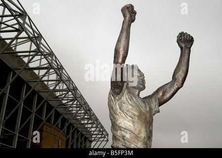 Billy Bremner de Leeds United Football Statue hors sol à Elland Road Banque D'Images