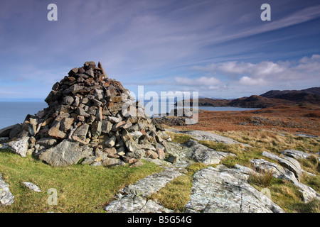 La côte nord de la péninsule d'Ardnamurchan du cairn au point Sanna, côte ouest de l'Ecosse Banque D'Images