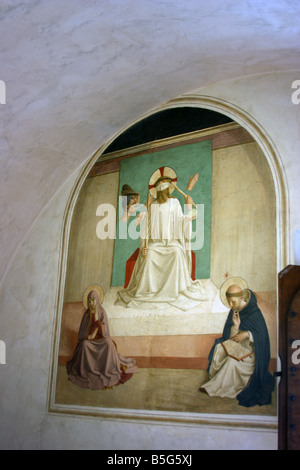 Fresco, monastère de San Marco, Florence, Italie Banque D'Images