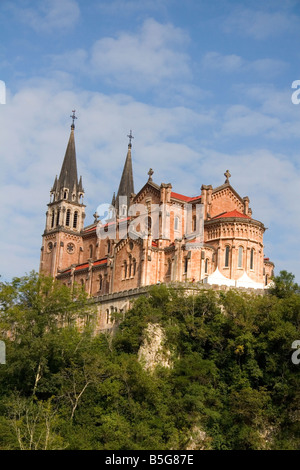 Basilique de Covadonga Asturies le nord-ouest de l'Espagne Banque D'Images