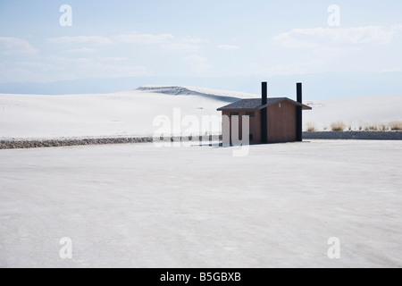 Restroom, White Sands National Monument à New Mexico, USA Banque D'Images