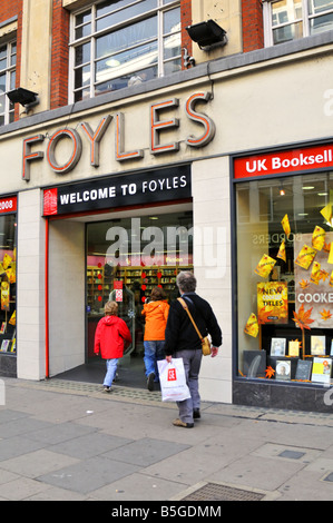 Librairie Foyles sur Charing Cross Road, London, UK. Banque D'Images