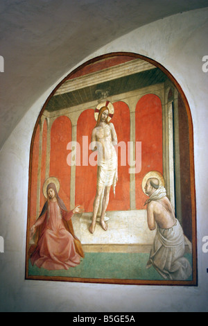 Fresco, monastère de San Marco, Florence, Italie Banque D'Images