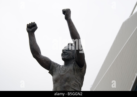 Billy Bremner de Leeds United Football Statue hors sol à Elland Road Banque D'Images