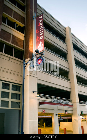 Le nouveau parking à National Harbor sur la rivière Potomac, près de Washington DC - Mariner Garage Banque D'Images