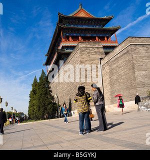 Zhengyanmen la place Tiananmen Gate Beijing Chine Banque D'Images