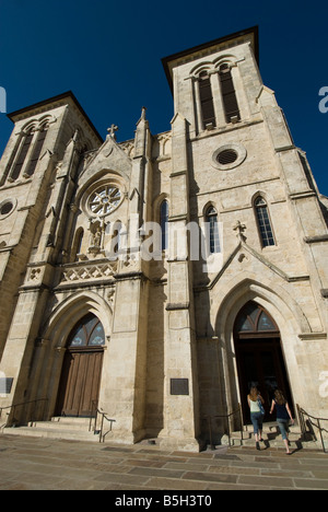 La Cathédrale San Fernando, San Antonio, Texas. Banque D'Images