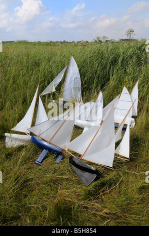 Bateaux à voile modèle Banque D'Images