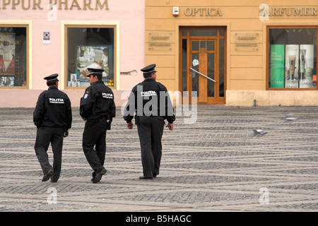 La police communautaire, Sibiu, Transylvanie, Roumanie Banque D'Images