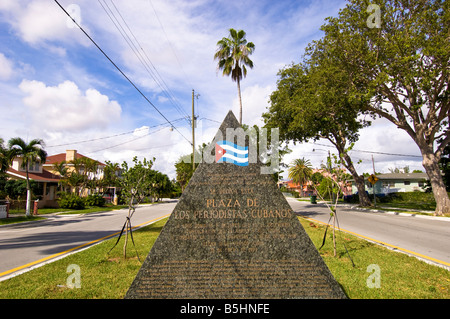 Etats-unis d'Amérique Floride Miami district de Little Havana Boulevard Memorial cubain Banque D'Images