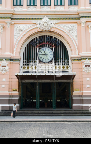 Poste Centrale de Ho Chi Minh Ville, Vietnam Banque D'Images