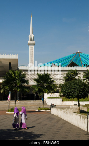 Masjid Negara Mosquée, Kuala Lumpur, Malaisie Banque D'Images