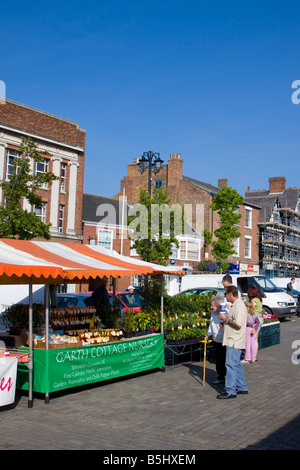 Ripon Farmers Market North Yorkshire UK Banque D'Images