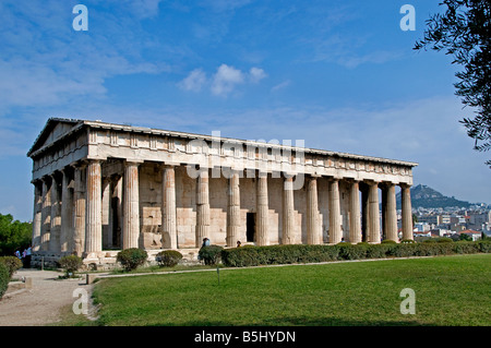 Agora Temple d'Héphaïstos Athènes Grèce Museum Banque D'Images