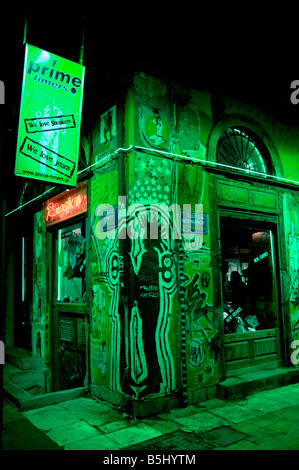 Feu vert du quartier commerçant de Plaka Athènes Grèce Greek Banque D'Images