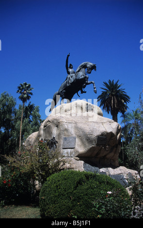 Monument au général José Francisco de San Martín, la Plaza San Martin, Mendoza, Argentine Banque D'Images