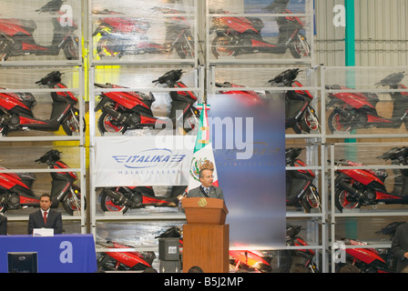 Entreprise chinoise moto Italika usine d'assemblage à Toluca État de Mexico Mexique Banque D'Images