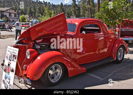 1936 Ford V8 Rouge deux portes coupé Banque D'Images