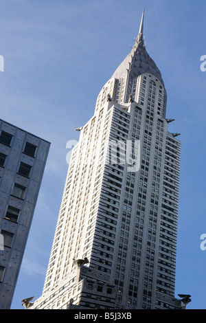 Le Chrysler Building sur Lexington Avenue, Manhattan, New York City, USA Banque D'Images