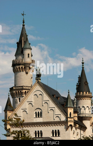 Le château de Neuschwanstein à Schwangau près de Füssen Bavière Allgaeu Allemagne Banque D'Images