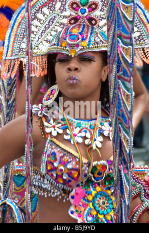 Carnival girl femme afrocarabian mosside manchester Banque D'Images