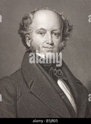 Martin Van Buren, 1782 - 1862. 8th président des États-Unis. Banque D'Images